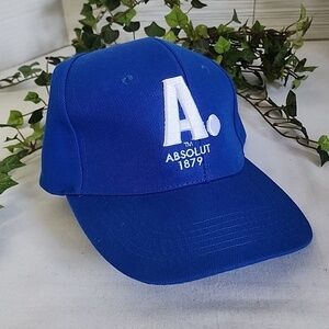 Absolut Vodka Blue Baseball Cap Hat New
